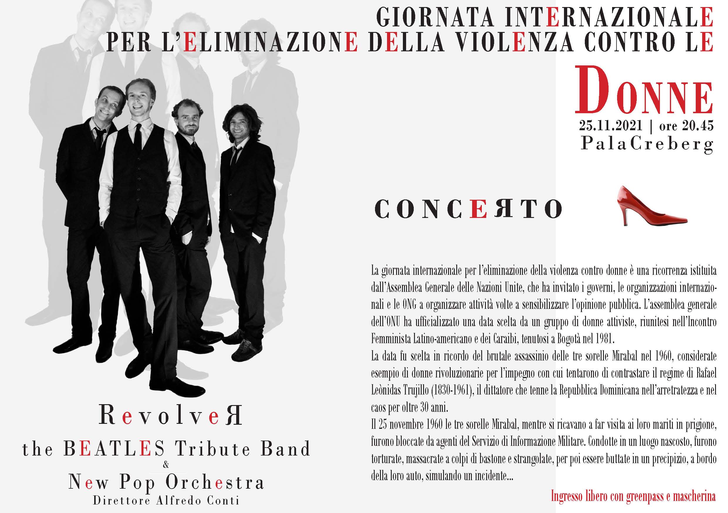 25.11.2021 GIORNATA INTERNAZIONALE PER L’ELIMINAZIONE DELLA VIOLENZA CONTRO LE DONNE